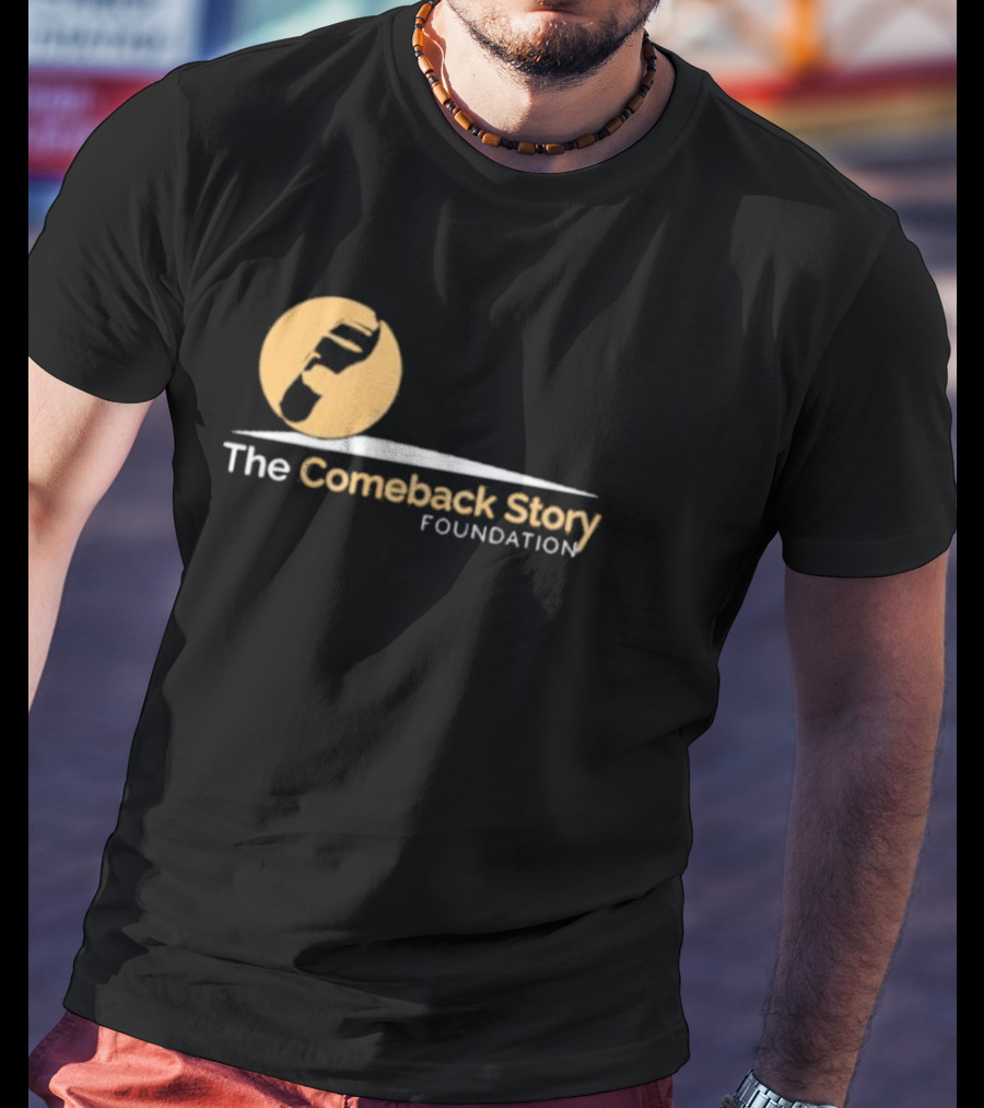 The Comeback Story Foundation Logo With Stomp Icon And Arc T-Shirt