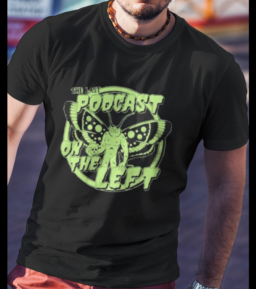 The Last Podcast On The Left Mothman Neon T-Shirt