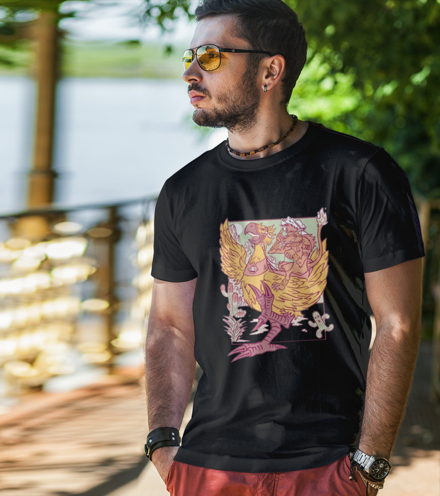 Canyon Rider Wolf And Chicken Desert Adventure The Yetee T-Shirt