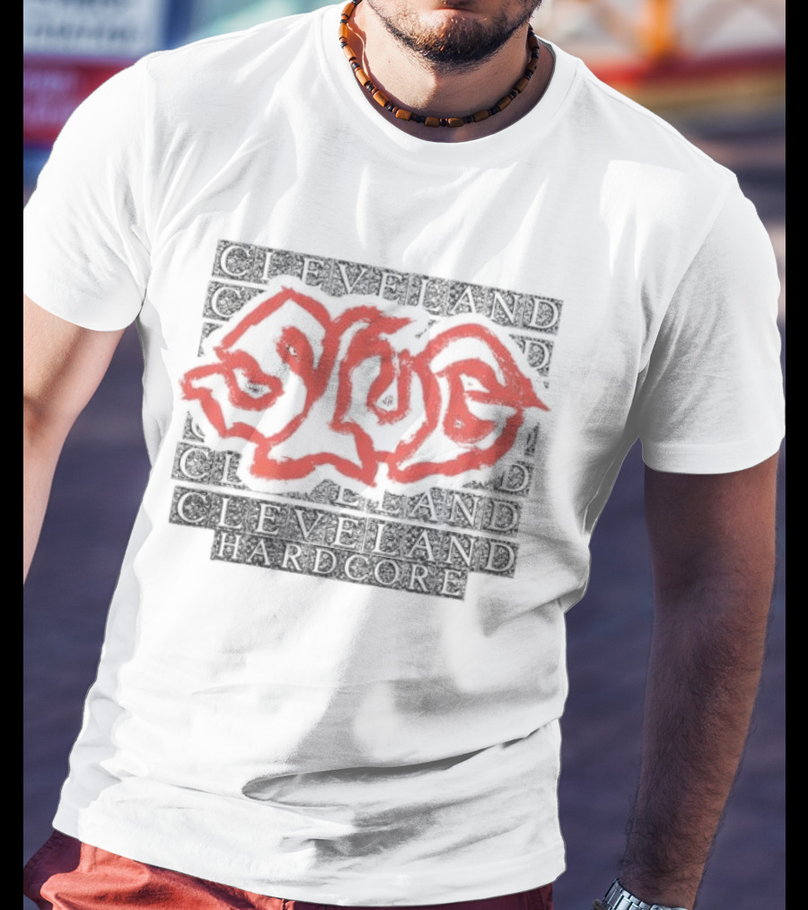 Cleveland Ohio Hardcore Slug Red Graffiti T-Shirt