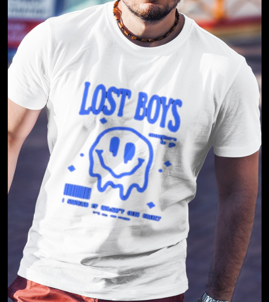 Lost Boys Nowhere To Go Barcode I Swear It Wasn't Our Fault T-Shirt