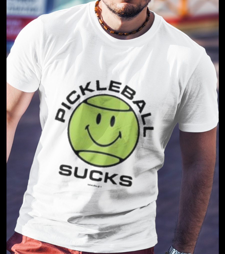 Smiley Face Pickleball Sucks T-Shirt