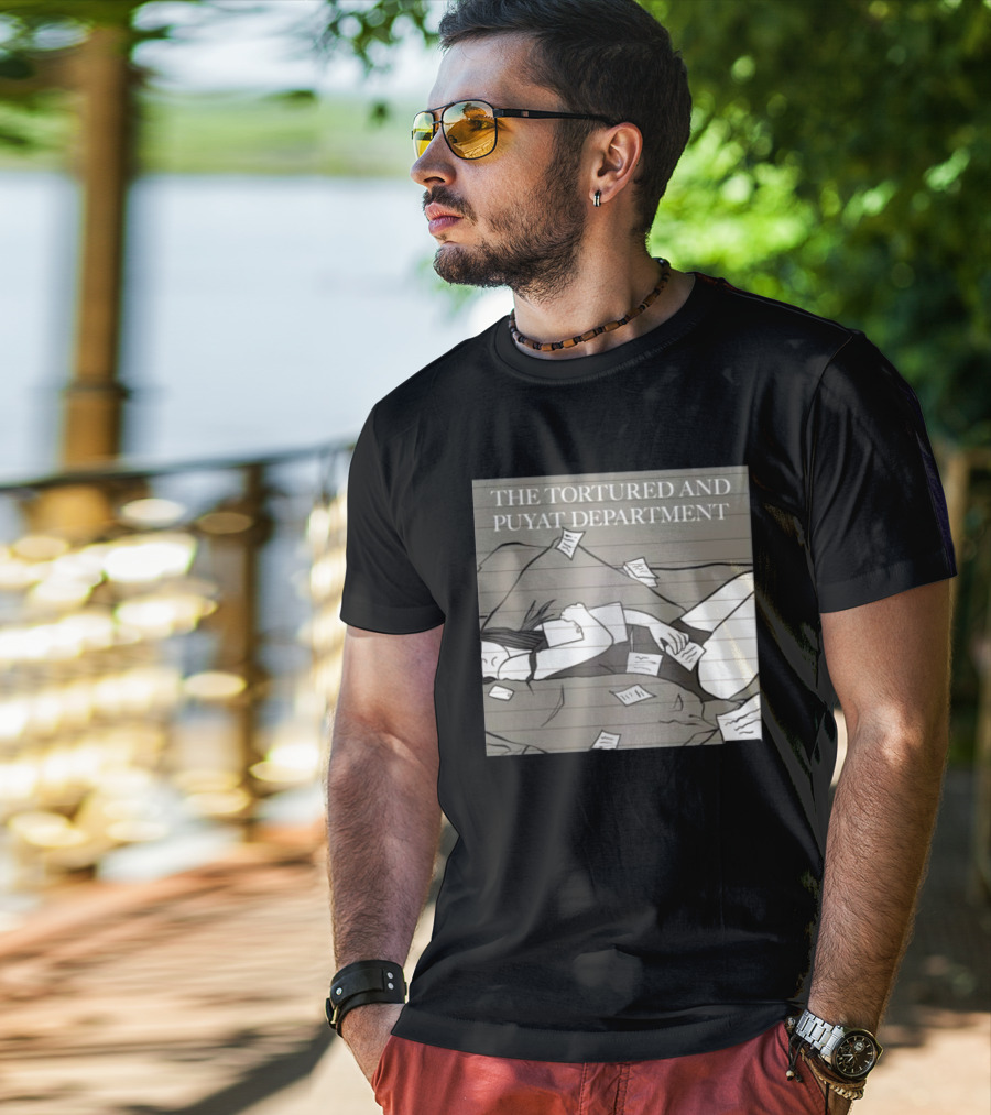 The Tortured And Puyat Department Sleepless Exhaustion Notebook Pages T-Shirt