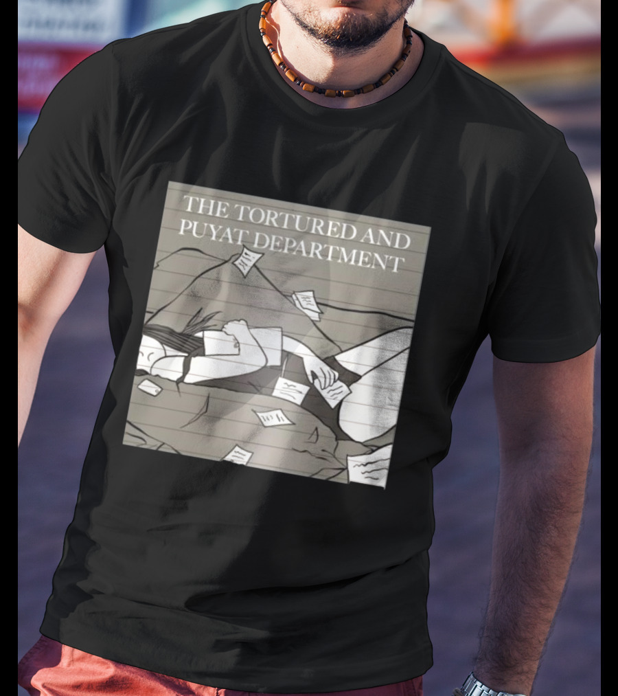 The Tortured And Puyat Department Sleepless Exhaustion Notebook Pages T-Shirt