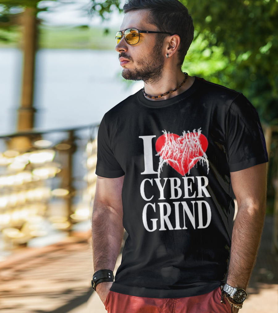 I Love Zombieshark Cybergrind T-Shirt