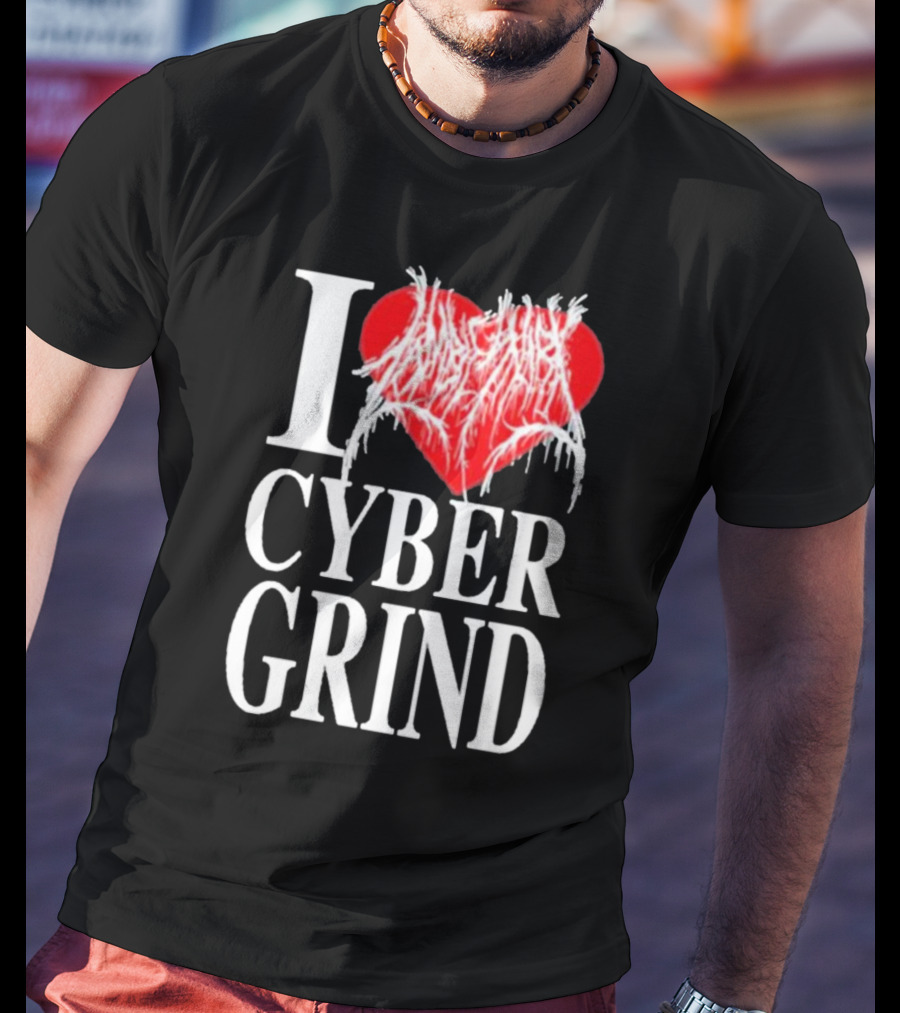 I Love Zombieshark Cybergrind T-Shirt