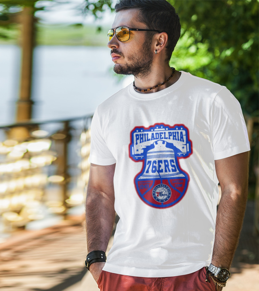 Philadelphia 76Ers 1949 Eastern Conference Liberty Bell T-Shirt