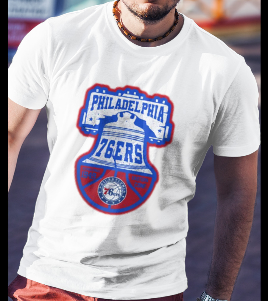 Philadelphia 76Ers 1949 Eastern Conference Liberty Bell T-Shirt