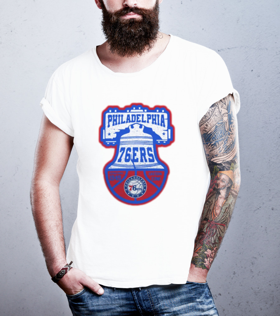 Philadelphia 76Ers 1949 Eastern Conference Liberty Bell T-Shirt