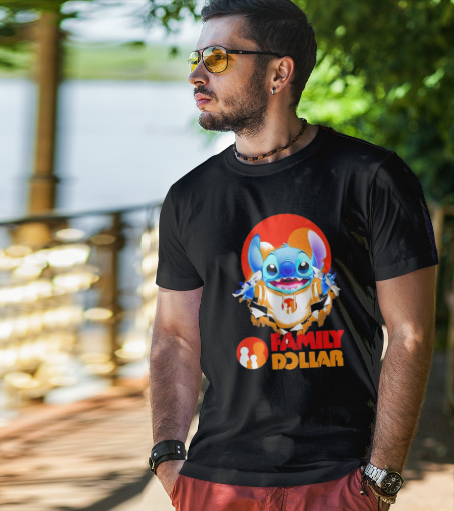 Stitch Family Dollar Logo Remix T-Shirt
