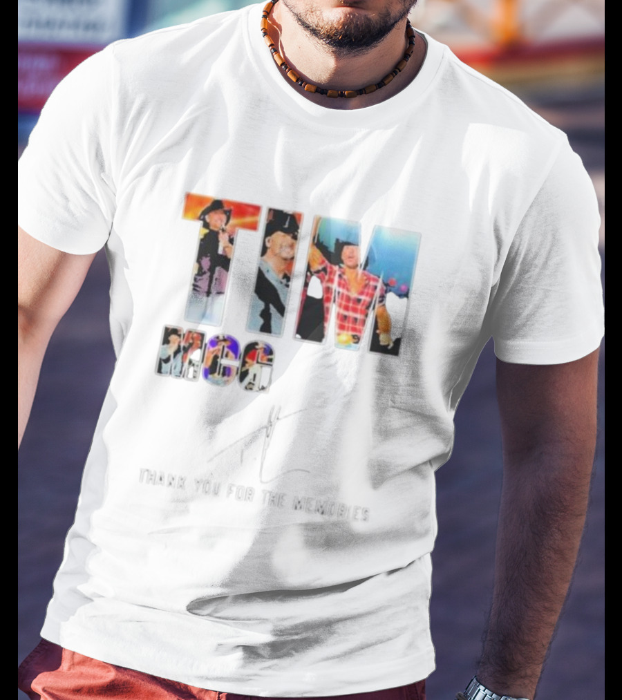 TIM MCGRAW THANK YOU FOR THE MEMORIES SIGNATURE ICONIC STAGE PERFORMANCES T-Shirt