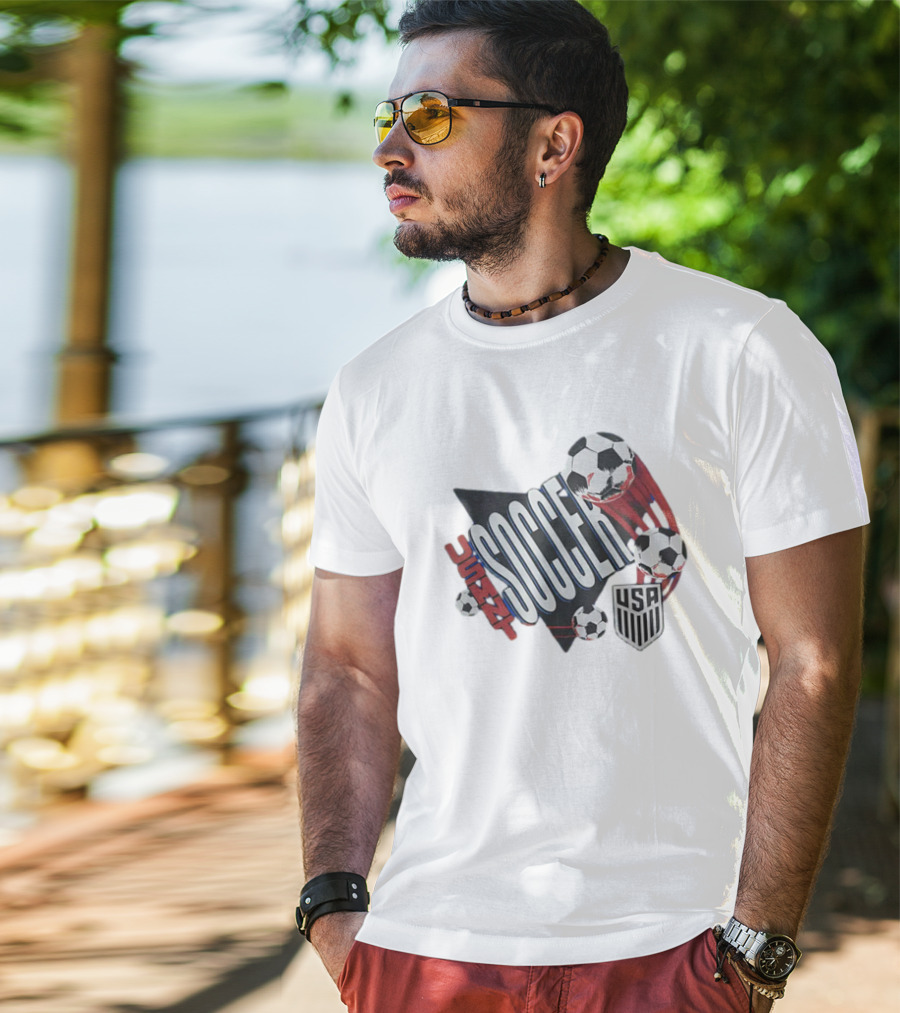 USMNT Soccer USA Shield Tri-Blend T-Shirt