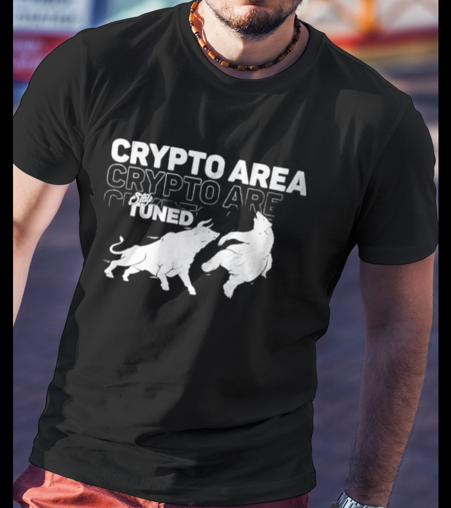 Crypto Area Stay Tuned Bull And Bear T-Shirt