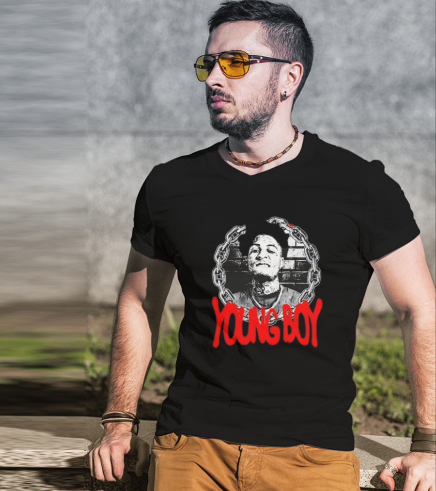 Never Broke Again Young Boy Chain T-Shirt