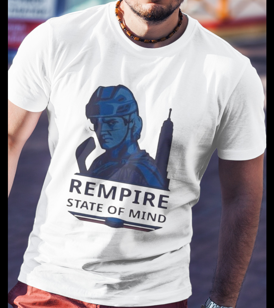 Rempire State Of Mind Matt Rempe New York Rangers Hockey Skyline T-Shirt