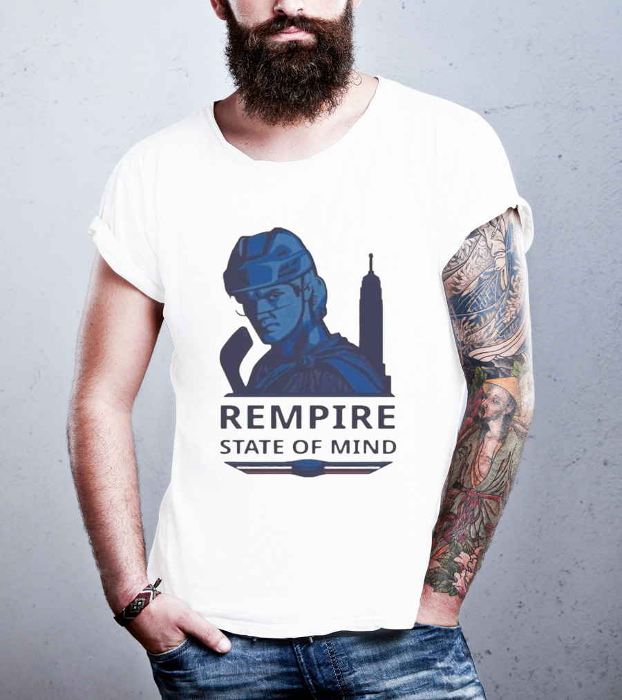 Rempire State Of Mind Matt Rempe New York Rangers Hockey Skyline T-Shirt