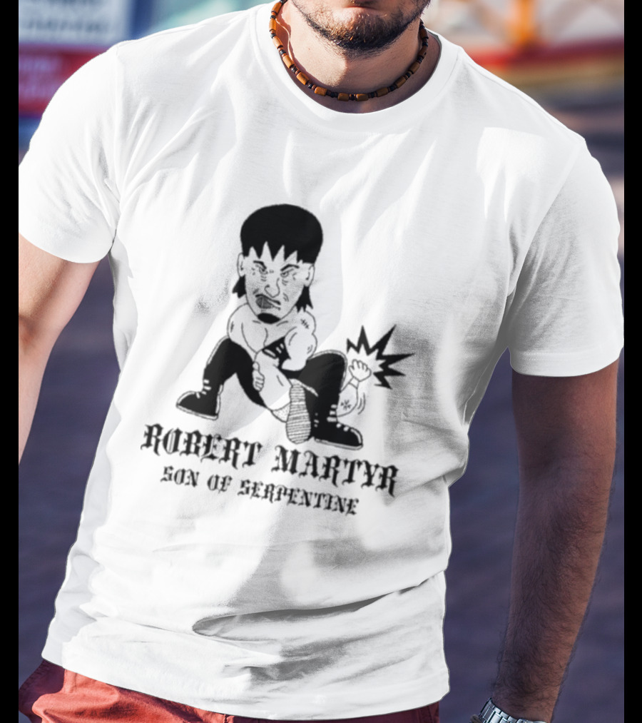 Robert Martyr Son Of Serpentine Bold Cartoon Character T-Shirt