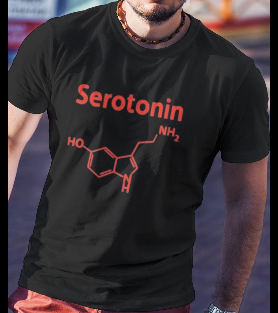 Serotonin Molecule Structure NH2 HO T-Shirt