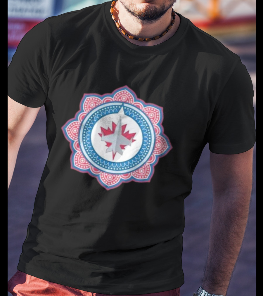 Winnipeg Jets South Asian Heritage Mandala T-Shirt