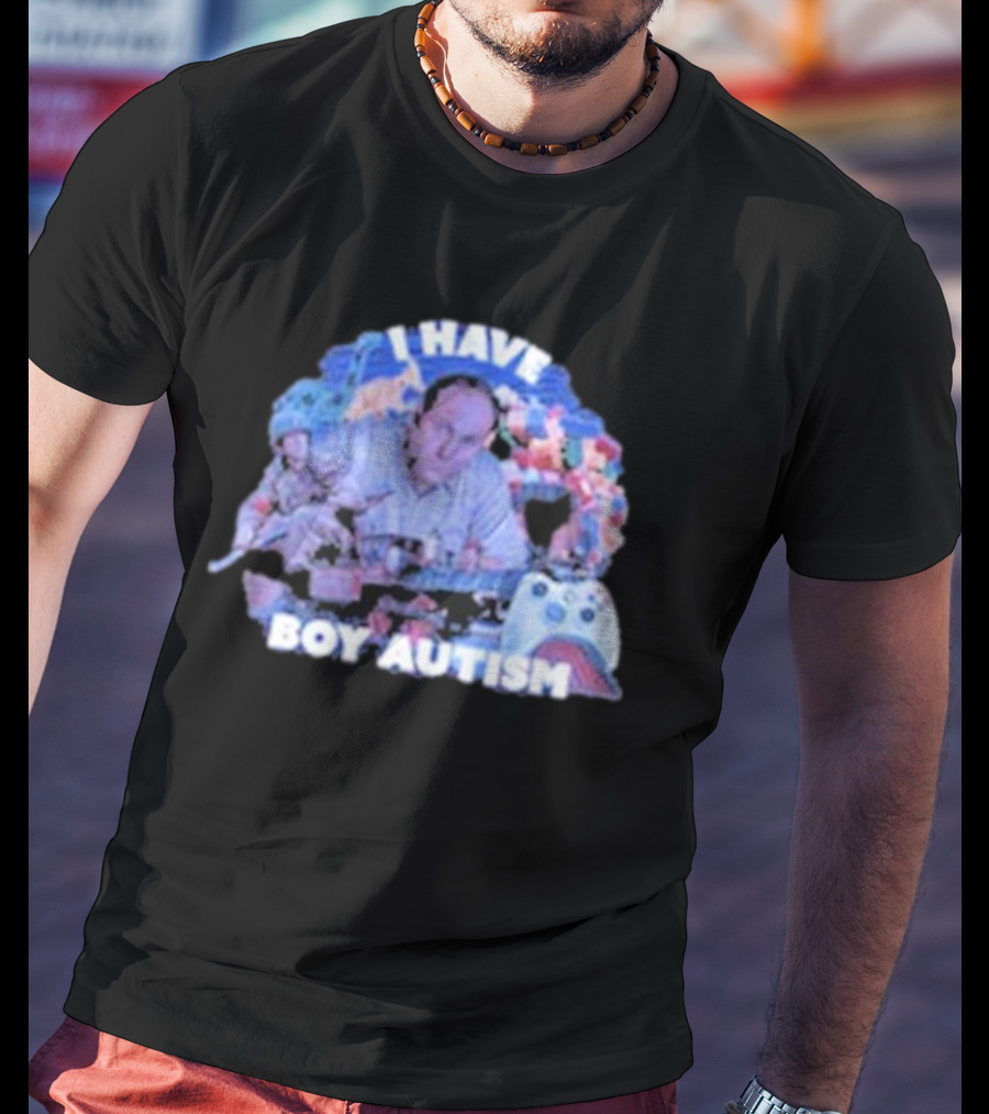 I HAVE BOY AUTISM Gaming Blocks And Toys T-Shirt