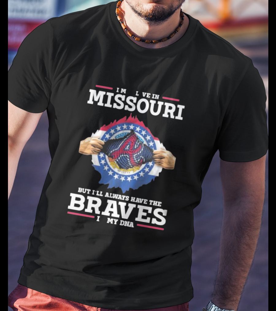 Live In Missouri Always Braves DNA T-Shirt