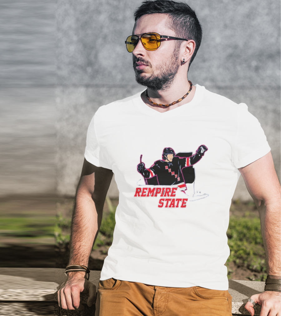 Rempire State Hockey Player Celebration Matt Rempe T-Shirt