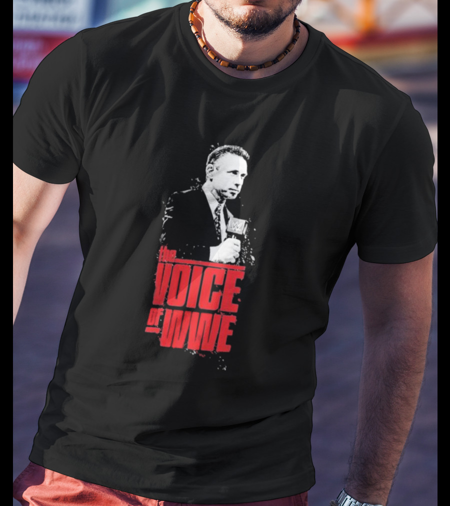 Michael Cole The Voice Of WWE Microphone T-Shirt