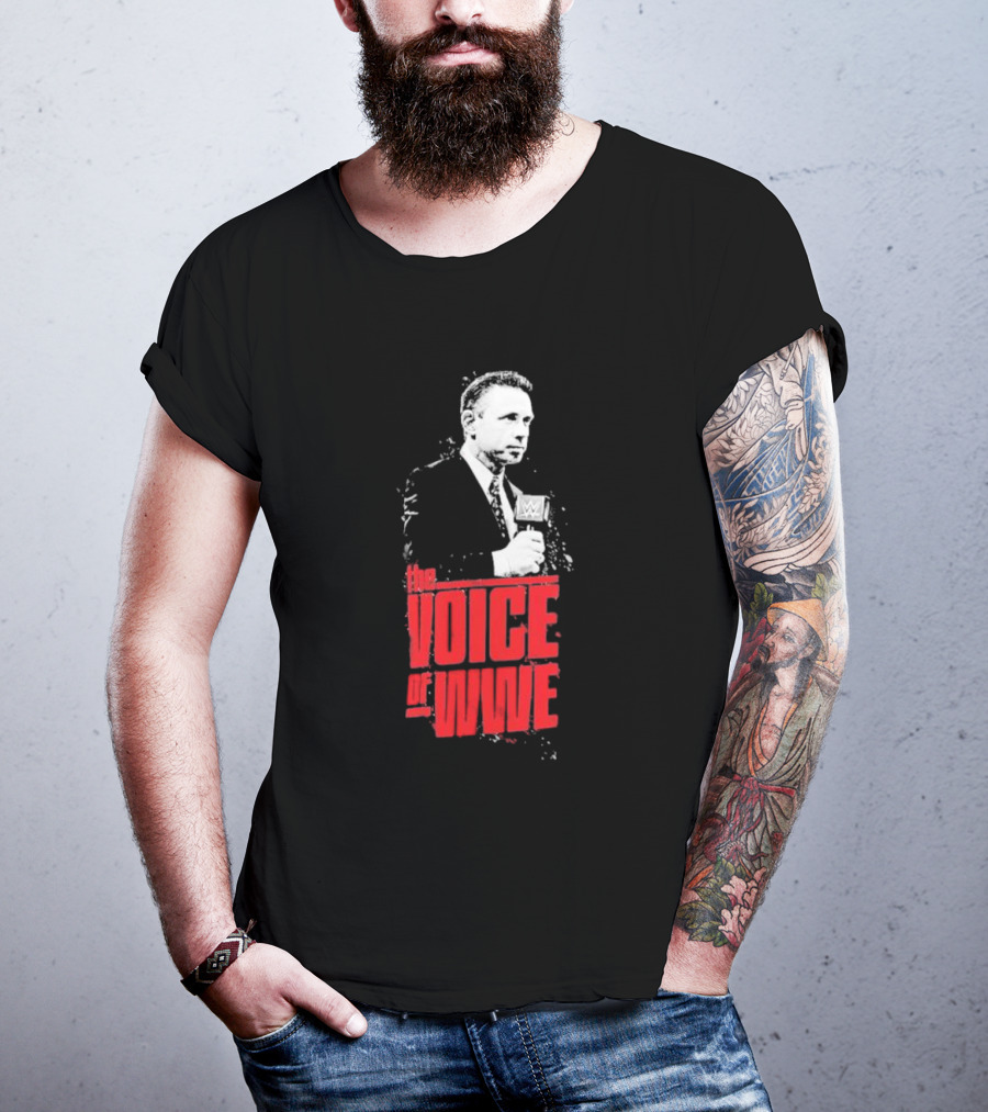 Michael Cole The Voice Of WWE Microphone T-Shirt