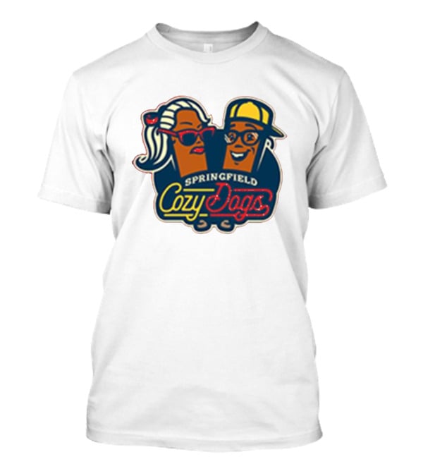 Springfield Cozy Dogs Retro Style Logo With Fun Characters T-Shirt