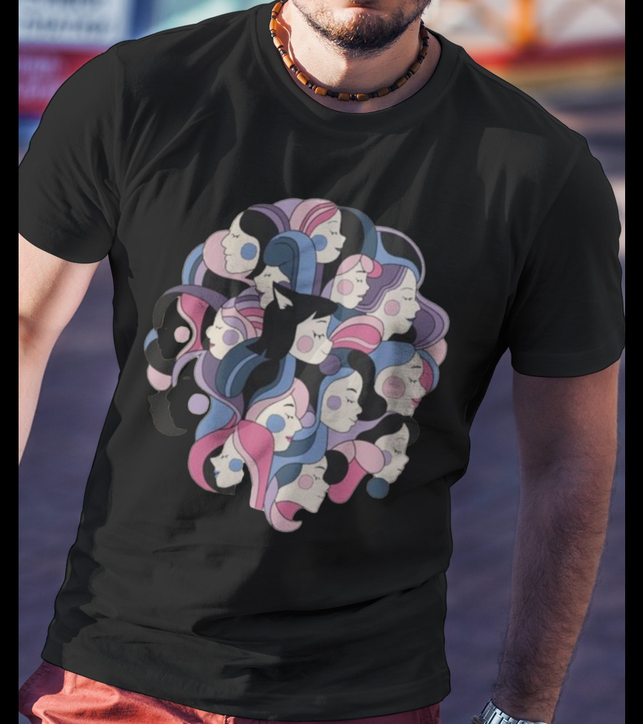 Women’s Day Mewtripled Multicolored T-Shirt