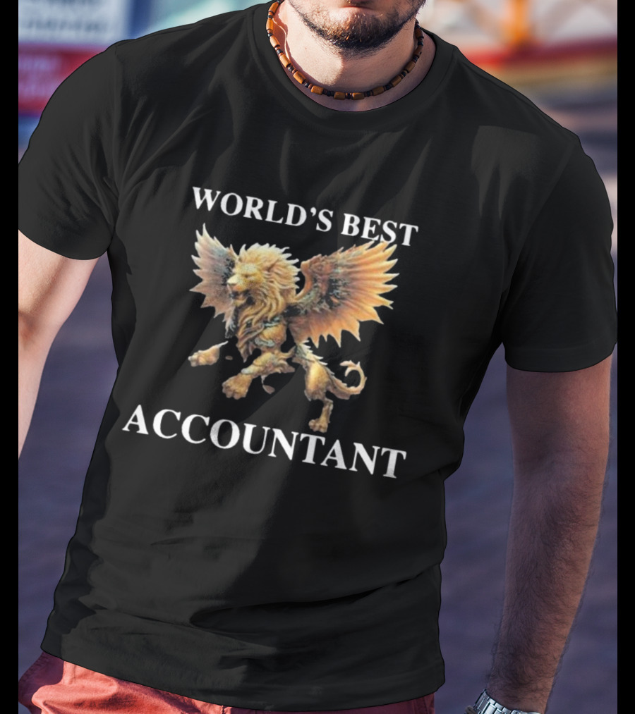 World's Best Accountant Lion With Dragon's Body T-Shirt