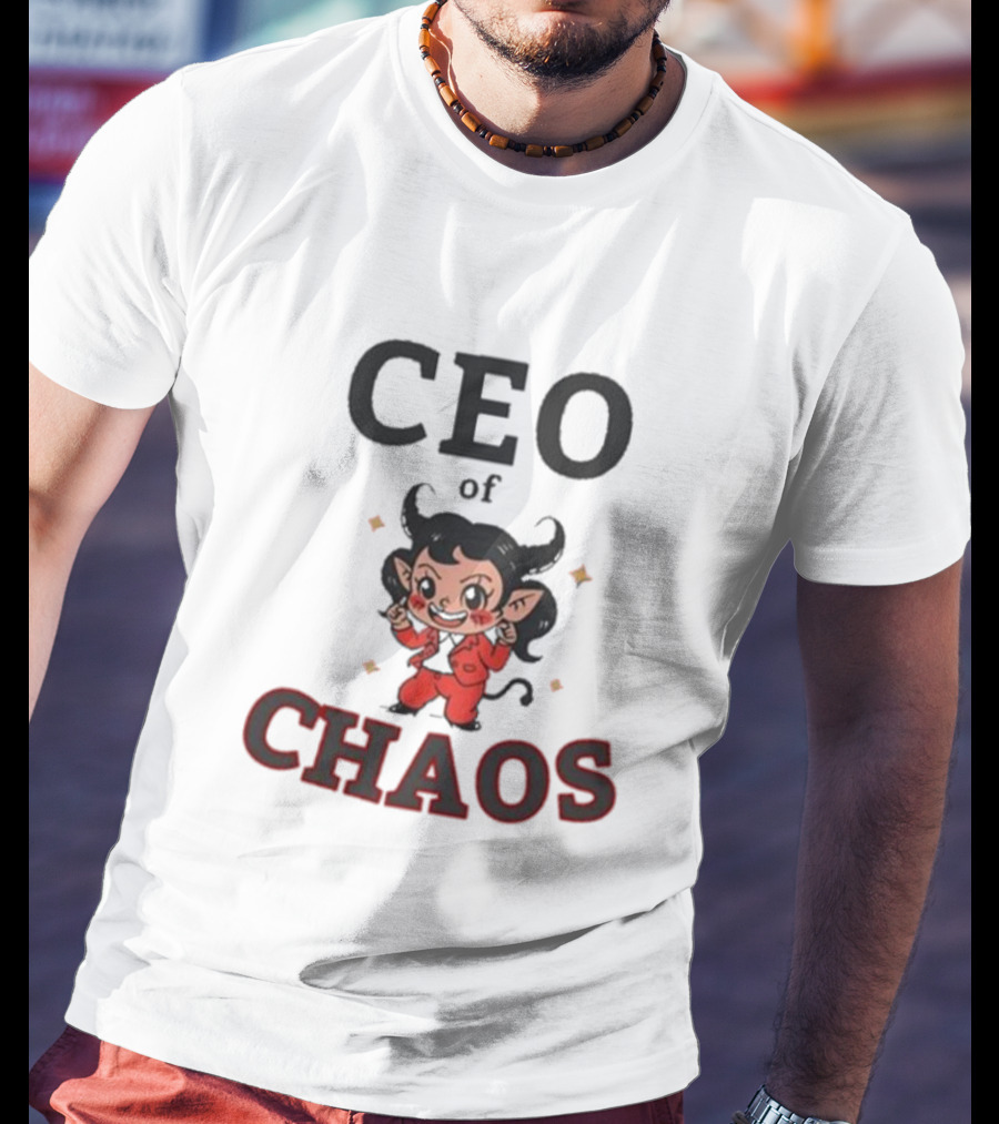 CEO Of Chaos Firepetalsco Little Devil Character T-Shirt