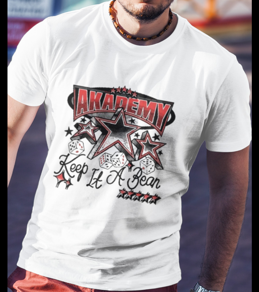 AKADEMY Keep It A Bean Dice And Stars T-Shirt