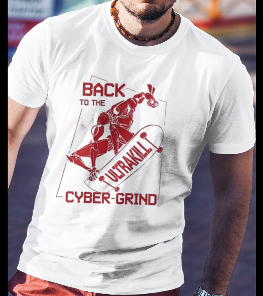 Back To The Ultrakill Cyber Grind Skateboarder De Sports Ultrakill T-Shirt