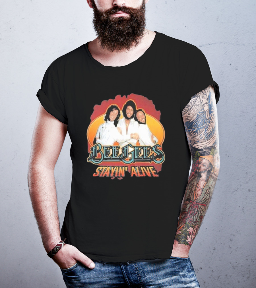 Bee Gees Stayin’ Alive Classic Iconic Group T-Shirt