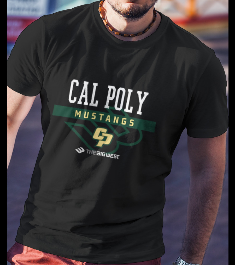 Cal Poly Mustangs The Big West CP T-Shirt