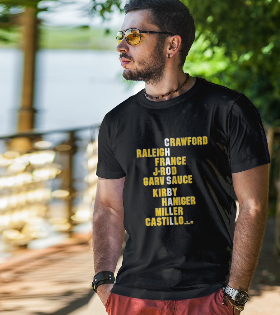 Crawford Raleigh France J-Rod Garv Sauce Kirby Haniger Miller Castillo Chaos Ball Names T-Shirt