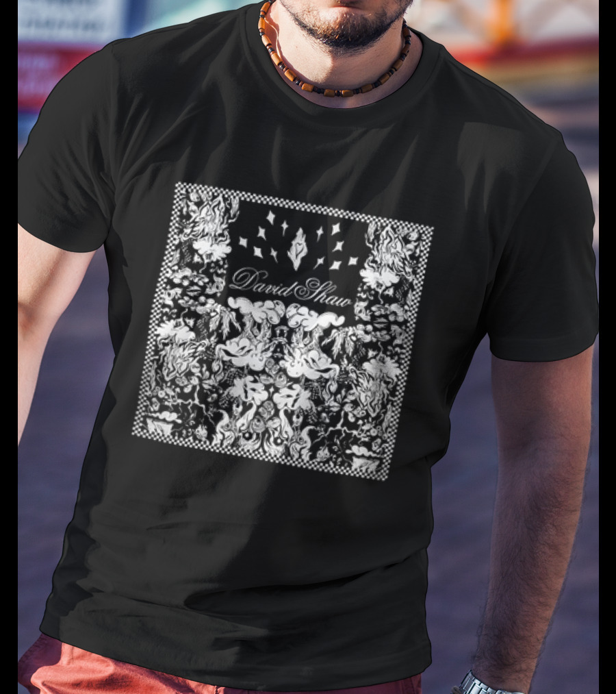 David Shaw Symmetrical Black White T-Shirt