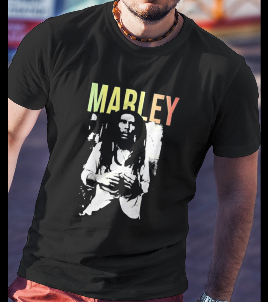 MARLEY Bob Marley Band Iconic Reggae Legend T-Shirt