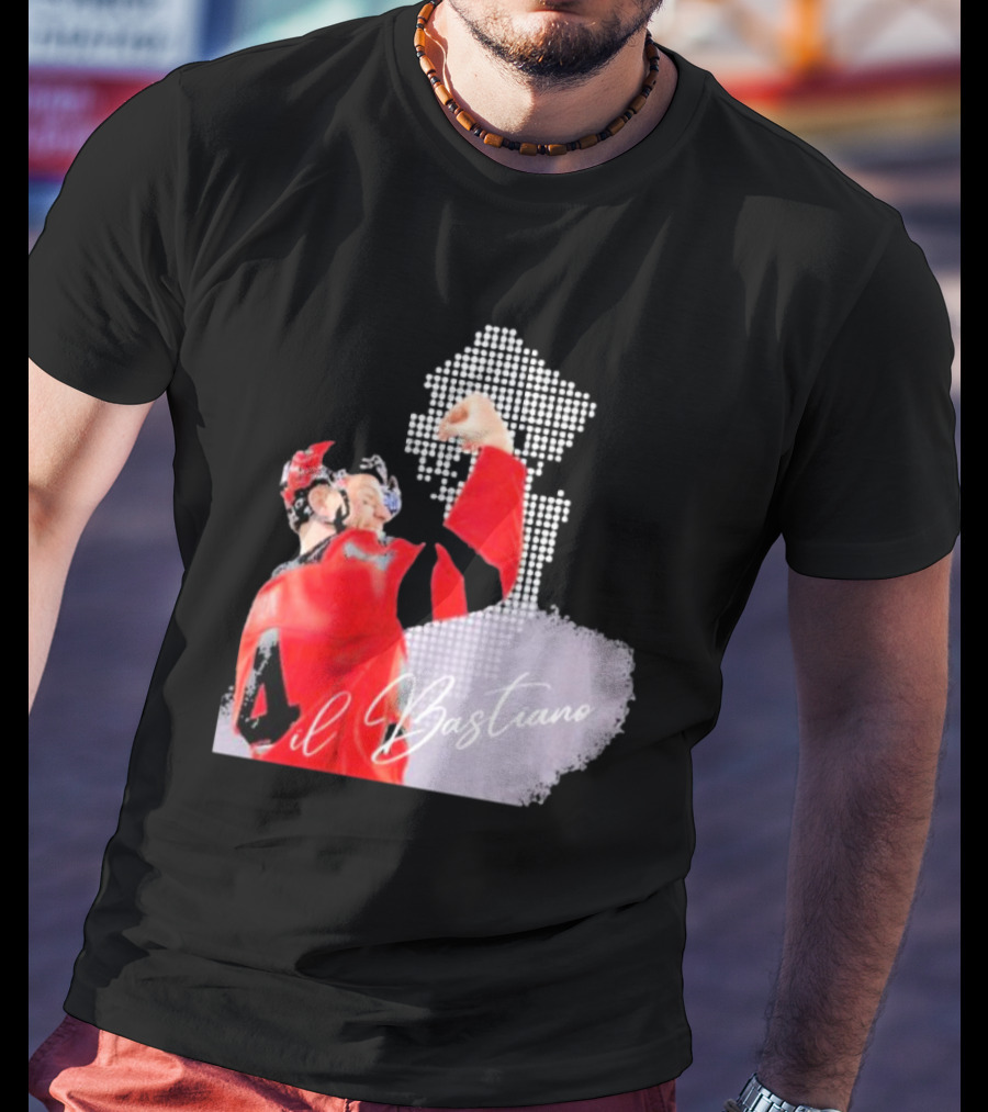 Il Bastiano Number 4 Hockey Celebration Signature T-Shirt