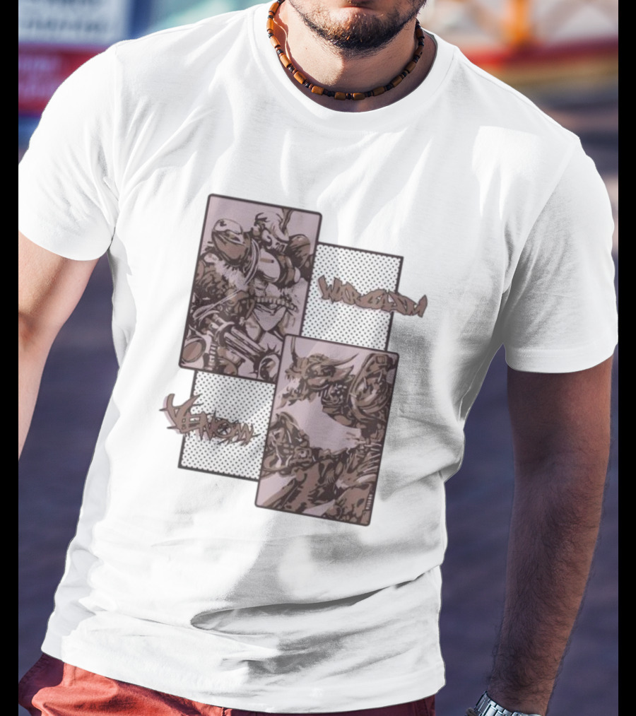 Wargasm Venom Showdown Battle Panels T-Shirt