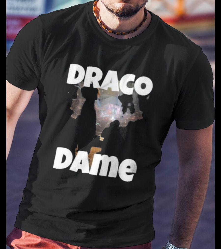 Draco Dame Basketball Arena Silhouette Scene T-Shirt