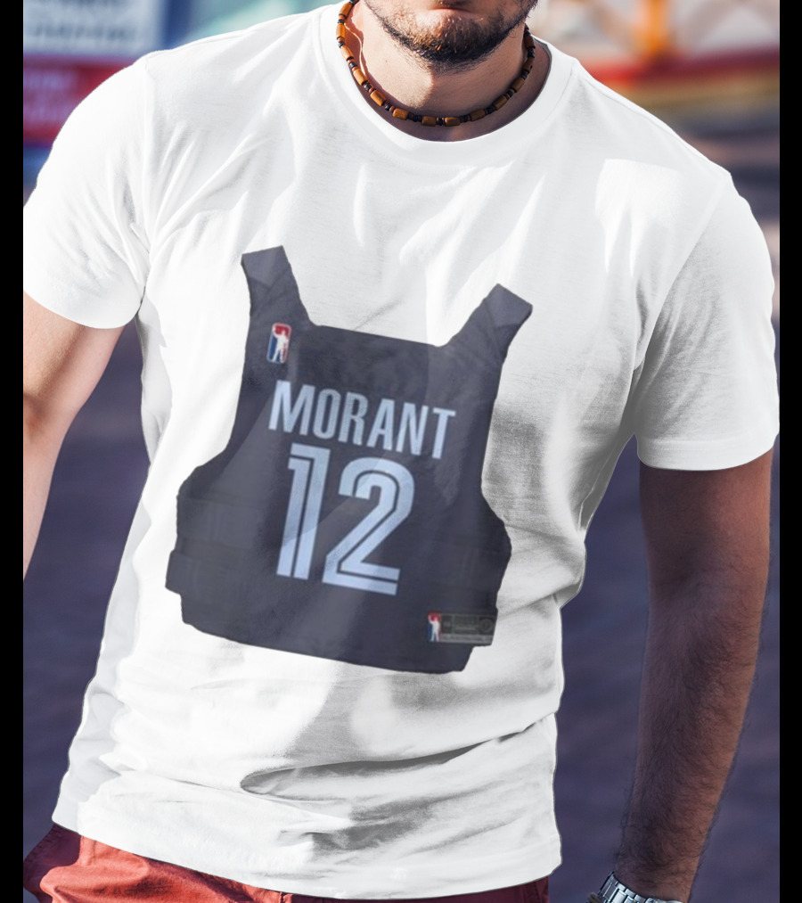 Morant 12 Bulletproof Vest Jersey NBA T-Shirt