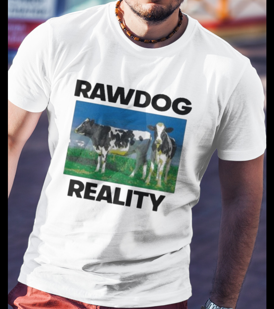 Findsleeptees Rawdog Reality Cows In Green Pasture T-Shirt