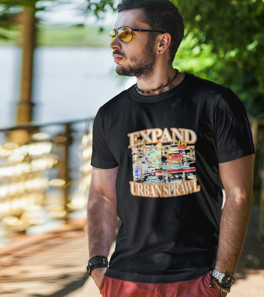 Barely Legal Expand Urban Sprawl McDonald's Fast Food Chain Iconic Neon Signs T-Shirt