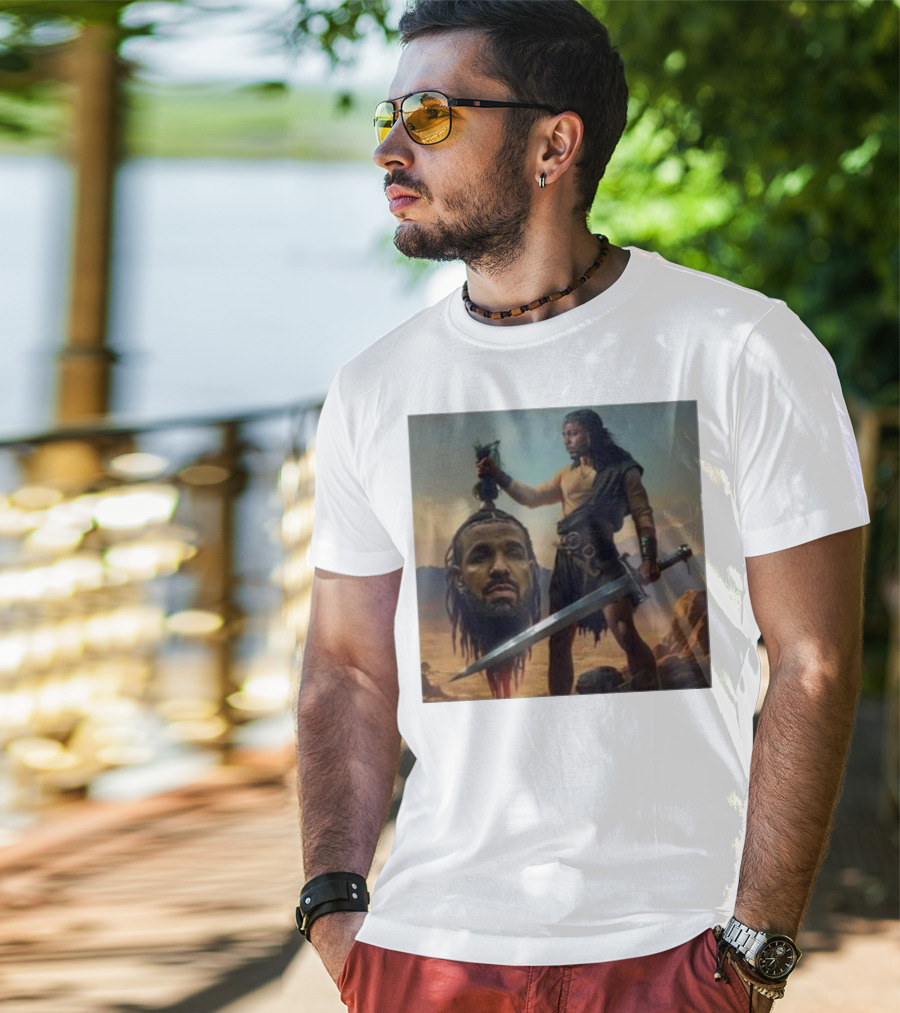 Hermainem Kendrick Holding Drake’s Head In Epic Scene T-Shirt