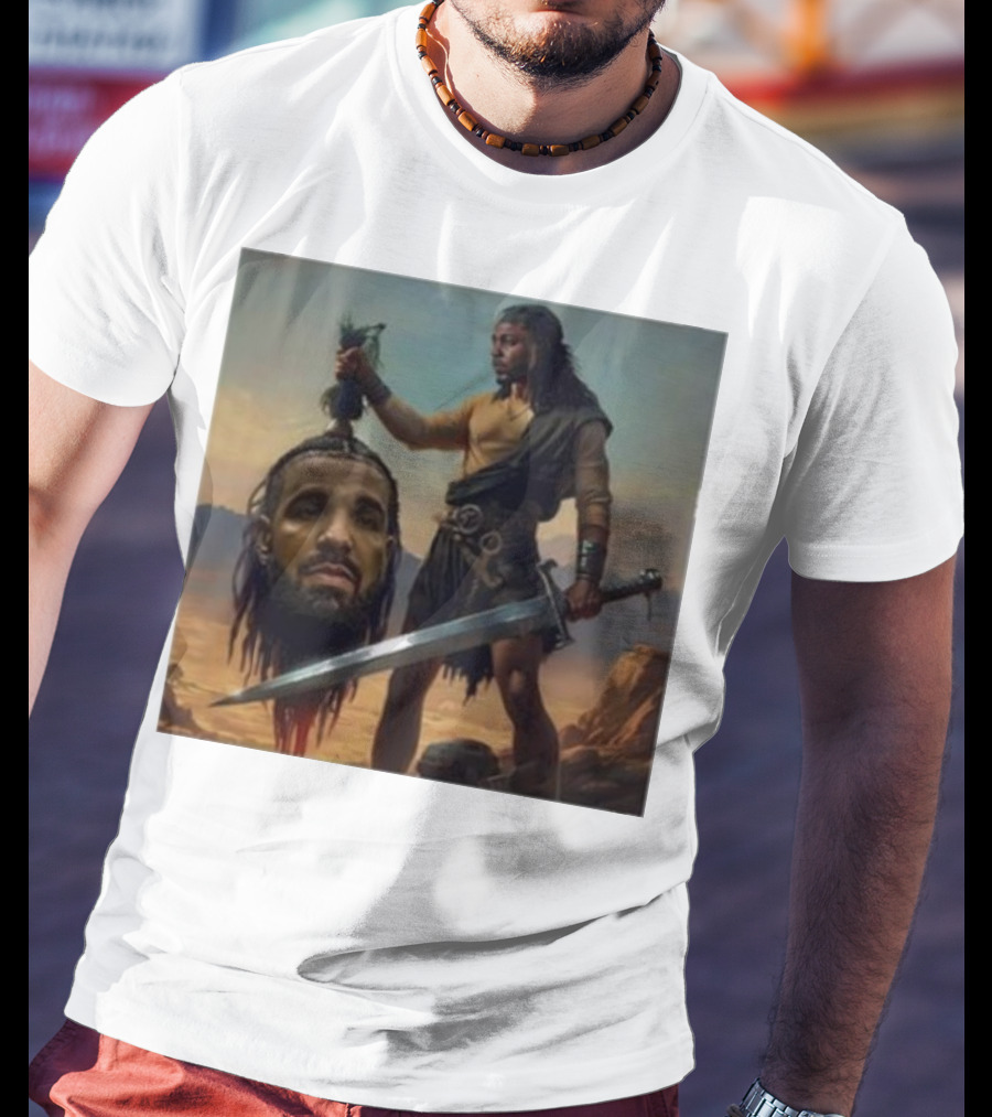 Hermainem Kendrick Holding Drake’s Head In Epic Scene T-Shirt