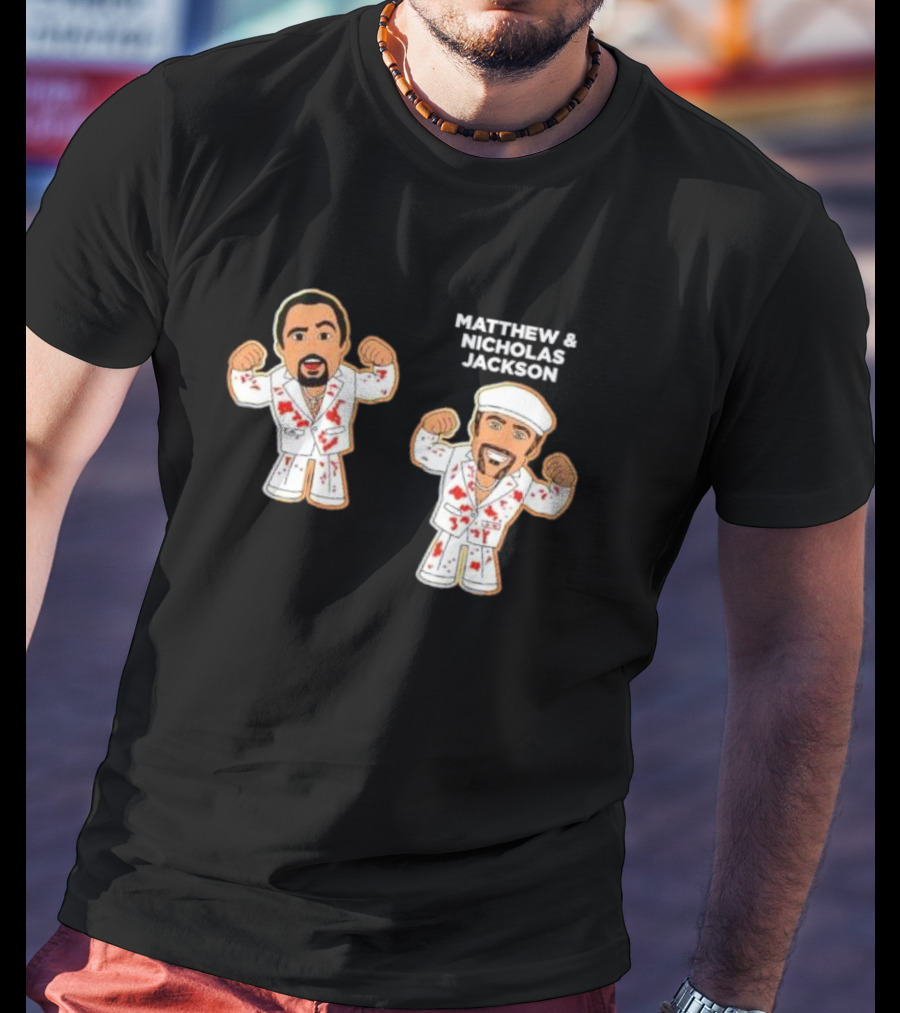 Matthew And Nicholas Jackson Micro Brawlers Wrestlers With Matching Outfits T-Shirt