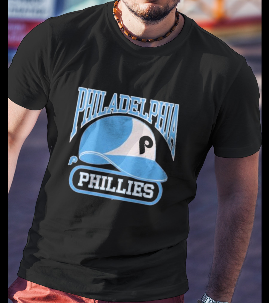 Philadelphia Phillies Blue Helmet Logo T-Shirt