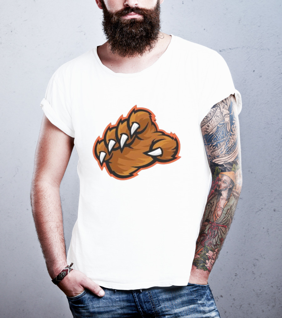 Chicago Bears The Claw Paw Logo Retro Football Fan Gear T-Shirt